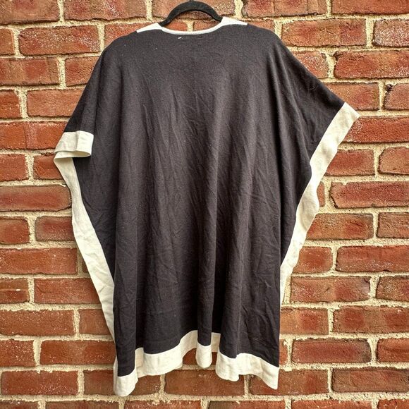 LOFT $89 Colorblock Button Pocket Wrap shawl sweater kimono M/L New - Picture 9 of 9
